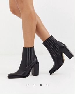 Ботильоны ASOS из натуральной кожи