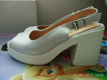 Туфли кожаные 25,5-26 см