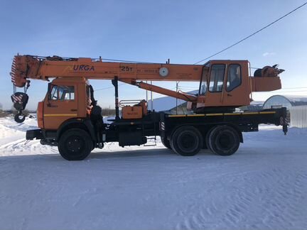 Камаз автокран 25 тонн 21 метр