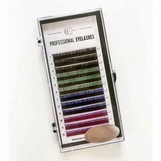 Ресницы сс Lashes, color mix (D, 0.10, 14mm)