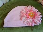 Розовая шапочка с Цветочком для девочки