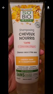 Питательный шампунь SO’BiO etic