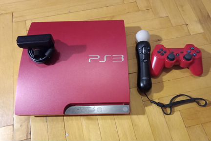 Ps 3 slim красная + Ps move