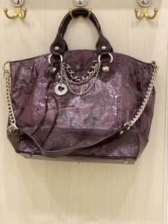 Сумка из натурального питона и кожи