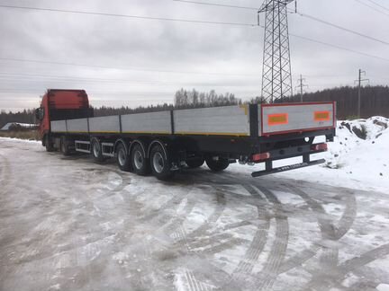 Полуприцеп бортовой коники 4 оси 16,5 мет. новый