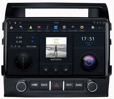 Магнитола Land Cruiser 200 2007+ Android 9.0 4/64