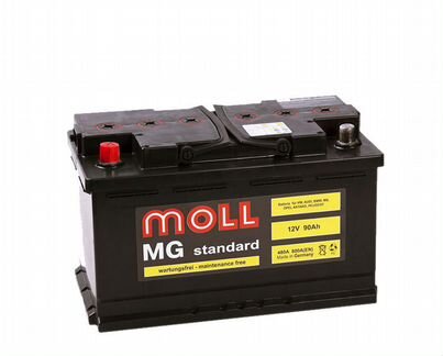 Аккумулятор Moll MG Standart 90 Ач 800А