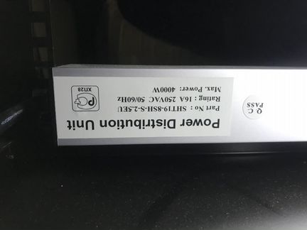 Шкаф стойка серверный 19 дюймов с блоком Hyperline