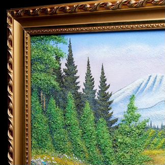 Картина с каменной крошкой 