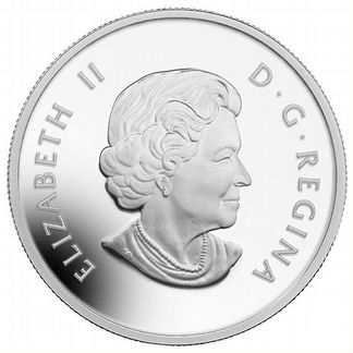 Канада 2014 200 долларов фауна Леса серебро