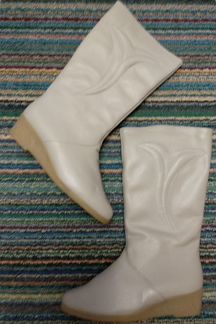 Сапоги зимние белые