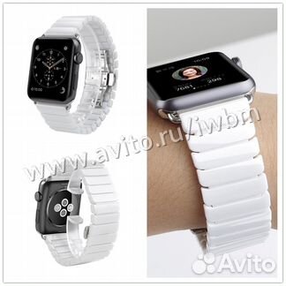 Браслет керамический для Apple Watch 38/40 белый