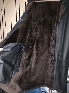 Дубленка кожаная на крупного мужчину