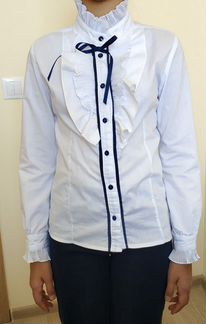 Белая блузка р.140