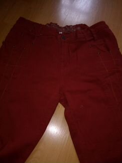 Джинсы кирпичного цвета стрейч большой размер