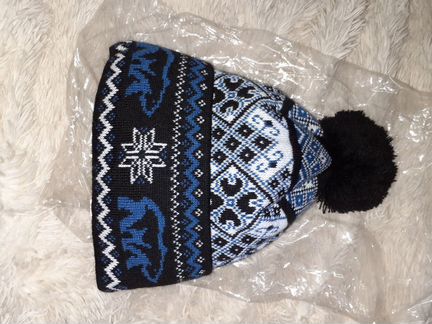 Шапка Новая Модная с медведями Арктика