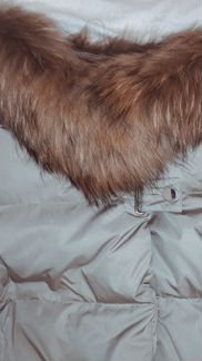 Зимний пуховик с натуральным мехом