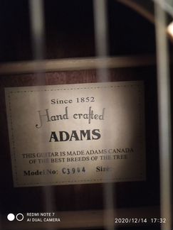 Гитара adams 3904