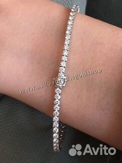 Новый золотой браслет Теннис 2.2 ct 3/4