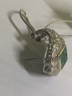 Серьги золотые с бриллиантами