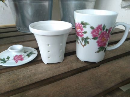 Чашка с заварочным блоком. 200 мл