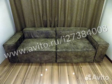 Глубокий и мягкий диван Naoto на пружинном блоке