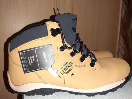 Высокие зимние ботинки cropp кожа новые