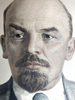 Портрет В. И. Л акварель