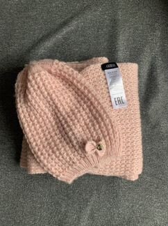 Комплект шапка + шарф guess новый оригинал
