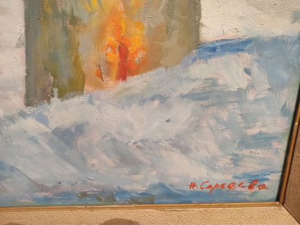 Масленица. картина Н.Сергеевой. 1988