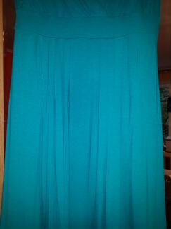 Бирюзовое платье р.46