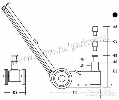 Домкрат пневмогидравлический nordberg N402 +Торг