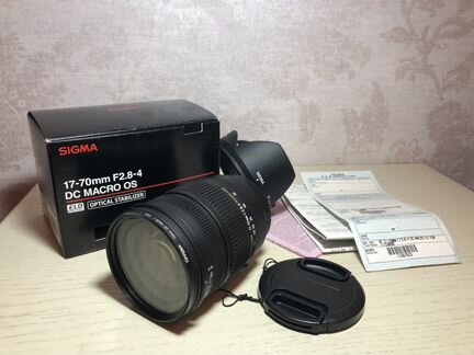 Объектив Sigma 17-70mm F2.8-4 DC marco OS HSM cano
