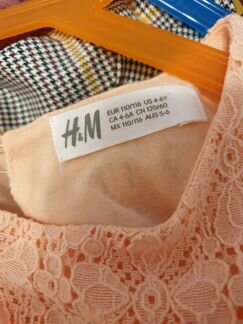 Платье на девочку h&m, 4-6 лет