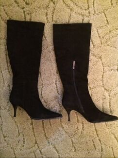 Итальянские замшевые сапоги еврозима