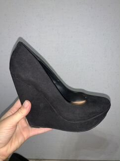 Туфли черные на платформе
