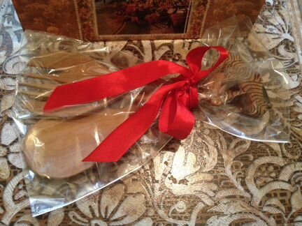 Подарочный деревянный кухонный резной набор новый