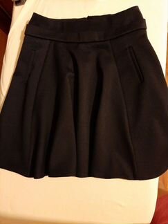 Юбка школьная, синяя, р.134