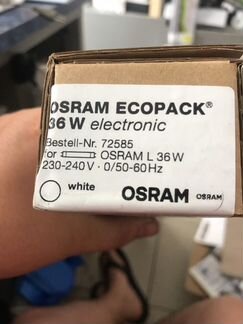 Светильник люминесцентный 1*36w osram 72585