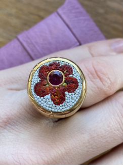 Кольцо Le Sibille микромозаика