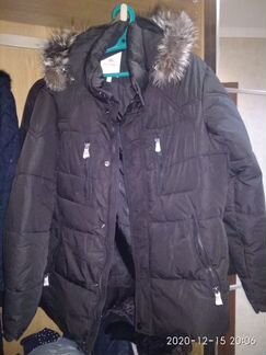 Мужской пуховик 48-50 Новый черный с капюшоном
