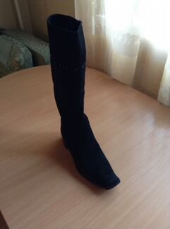 Сапоги замшевые