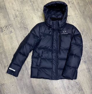 Куртка Armani мужская с капюшоном синяя