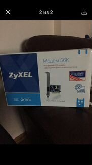 Модем zyxel omni 56K PCI Plus Rev.3
