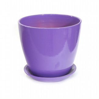 Горшок Виктория 16, глянец сирень, 2 л