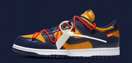 Nike Dunk Low Off-White University Gold, 13 US