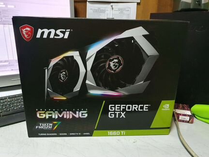 Видеокарта MSI GeForce GTX 1660 Ti gaming 1770Mhz