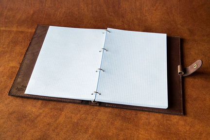 Блокнот кожаный формата А4
