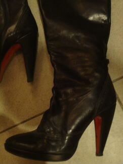 Italy) Shadey) Сапоги из лайковой кожи Люкс