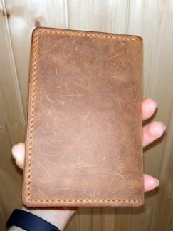 Кожаная обложка на паспорт. Хендмейд